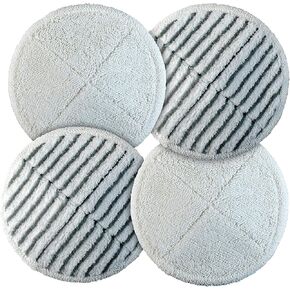 8 PACKS Deep Clean Spinwave Mop Pad for Bissell 2124 2039A Hard Floor Mop Cleaners by BlueStars - Heavy Scrub Pads