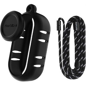 Silicone Protective Case Set for Insta360 GO 3S, Silicone Protective Cover +Lens Cap+lanyard, Heat Dissipation Silicone Protective Cover, for Insta 360 GO3S GO 3S Sports Camera Accessories (White)