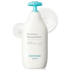 Pri-mmune Shampoo & Bath - Korean Baby Wash - Hypoallergenic Head to Toe Cleanser - Paraben-Free Formula For Sensitive Hair & Skin, 11.8 fl.oz. 2 Pack