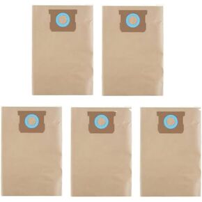 Dxva19-4101 Dust Fliter Bags: High Efficiency Replacement Vacuum Dust Bags Compatible with DEWALT 6 to 10 Gallon Wet/Dry Vacuum Cleaner Models DXV06P, DXV09P, DXV10P, DXV10S (5Packs)