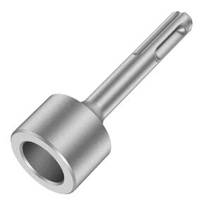 SDS Plus Ground Rod Driver,Wear Resistant Wide Compatibility Ground Rod Bits Socket Heavy Duty Steel Drill Bit Driver for Rotary Hammer Drill Grounding Rods (Flat Drill)