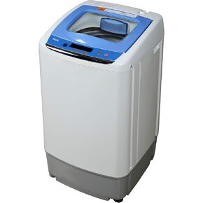 RCA RPW210-C Portable Washer-LED Digital Display Panel-5 Cycles-Top Loading Design-Low Noise Washing Machine, 2.1 cu ft, White