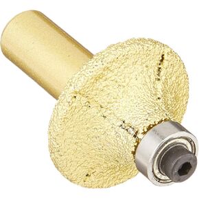 RBQL044610 3/8-Inch Radius Brazed Router Bit 1/2-Inch Shank with Bearing