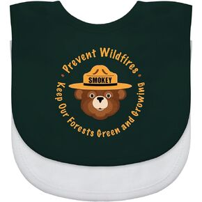 Smokey Bear Baby Bibs 2-Pack