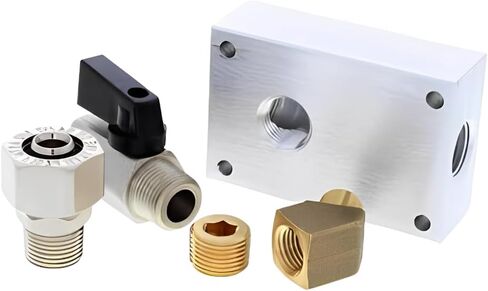 Outlet connector kit M3810 RapidAir MaxLine Compressed air pipe outlet kit,Suitable for 1/2-Inch Tubing with 1/4-Inch NPT Outlet Port in Saudi Arabia