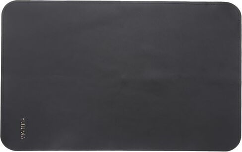 YUUMA Vegan Leather Changing Mat,Diaper Baby Changing Pad - Portable, Wipeable & Reusable Mat - 15" X 22" - Foldable for Travel (Onyx) in Saudi Arabia
