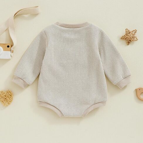 Newborn Baby Girl Boy Christmas Outfit Sweatshirts Romper Santa Oversized Long Sleeve Bodysuit Onesie Baby Clothes in Kuwait