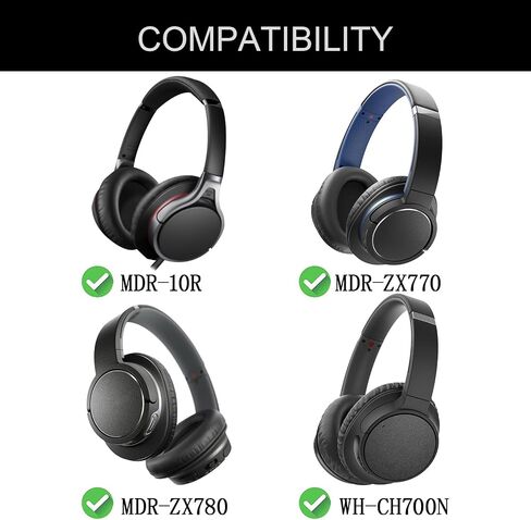 Replacement Ear Pads for Sony WH-CH710N, Headphones Ear Cushions Covers for Sony WH-CH700N, WH-CH710N, WH-CH720N Headset Accessories Ear Cups Repair Part,Ear Comfort Memory Foam-titanium in Saudi Arabia