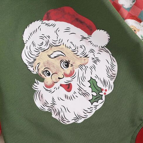 Newborn Baby Girl Boy Christmas Outfit Sweatshirts Romper Santa Oversized Long Sleeve Bodysuit Onesie Baby Clothes in Kuwait