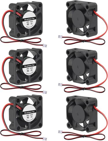 6PCS 3010 Brushless Cooling Fan DC 24V 30mm x 30mm x 10mm Cooling Fan 2pin Ball Bearing Brushless Cooling Fan for DIY 3D Printer Extruder Hotend Humidifier Computer Fan in Saudi Arabia
