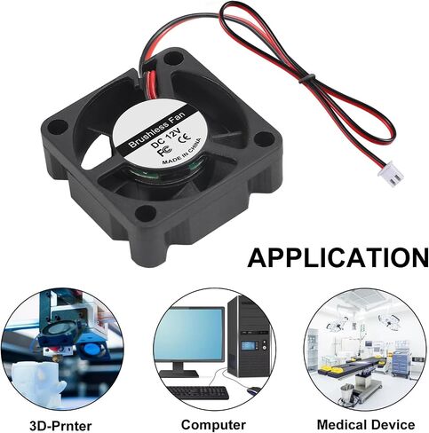 6PCS 3010 Brushless Cooling Fan DC 24V 30mm x 30mm x 10mm Cooling Fan 2pin Ball Bearing Brushless Cooling Fan for DIY 3D Printer Extruder Hotend Humidifier Computer Fan in Saudi Arabia