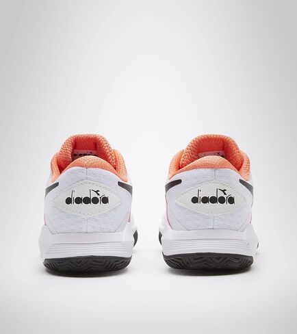 Diadora Trofeo W All Ground Pickleball Tennis Shoes (White/Black/Vermillion) in Saudi Arabia