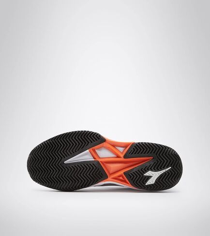 Diadora Trofeo W All Ground Pickleball Tennis Shoes (White/Black/Vermillion) in Saudi Arabia