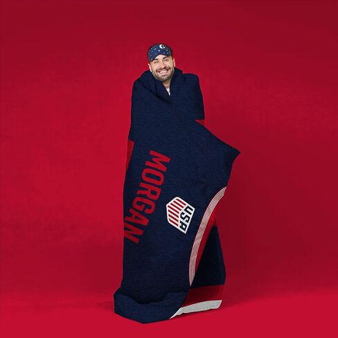 Sleep Squad US Women's Soccer Megan Rapinoe 60" x 80" Raschel Plush Blanket – A USA Soccer Throw in Kuwait