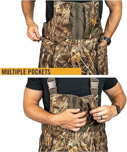 HOT SHOT Men’s Elite Camo Hunting Bib, Waterproof, Insulated, Designed for All Day Use in Saudi Arabia