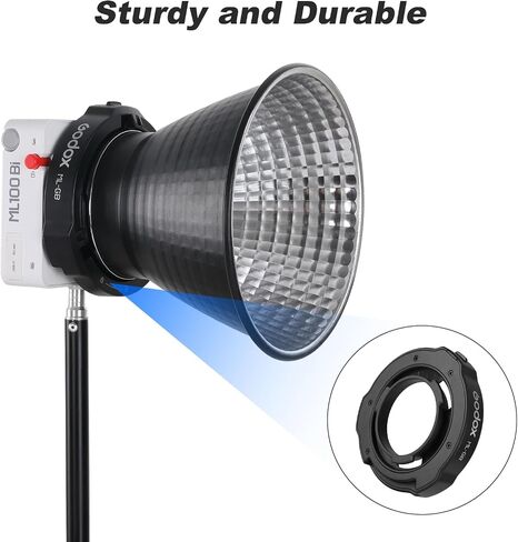 محول Godox ML-GB Godox Mount to Bowens Mount Speedring لـ Godox ML100BI ML30 ML30BI ML60 ML60BI ML60IIBI الذي يعتمد ضوء Godox-Mount in Saudi Arabia