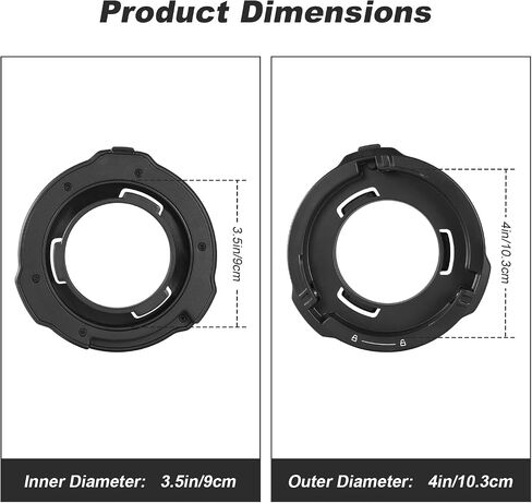 محول Godox ML-GB Godox Mount to Bowens Mount Speedring لـ Godox ML100BI ML30 ML30BI ML60 ML60BI ML60IIBI الذي يعتمد ضوء Godox-Mount in Saudi Arabia