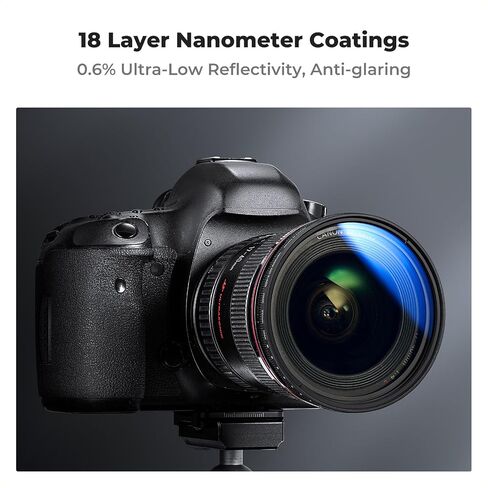 K&F CONCEPT 62mm True Color Variable ND2-400 (1-9 Stops) ND Lens Filter in Saudi Arabia