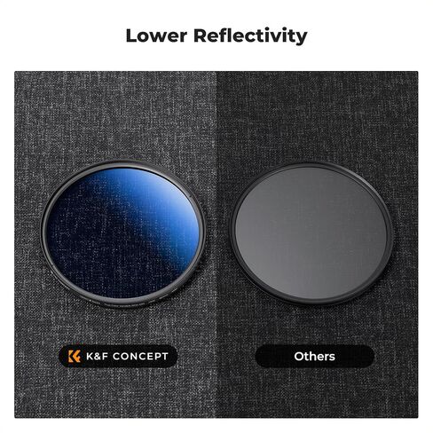 K&F CONCEPT 62mm True Color Variable ND2-400 (1-9 Stops) ND Lens Filter in Saudi Arabia