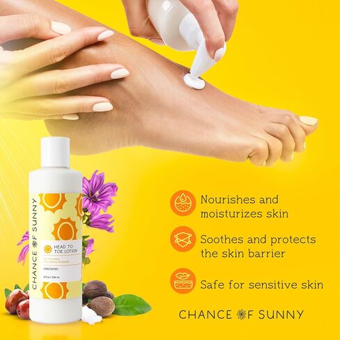 Head to Toe Lavender Lotion - Calming, Nourishing, Organic Shea Butter, Jojoba Oil - Pediatrician Approved, Dermatologist Recommended, for Sensitive Skin, Babies, 8 oz in Saudi Arabia
