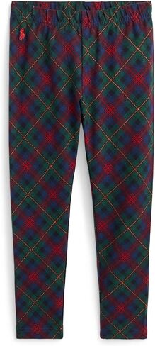 POLO RALPH LAUREN Girls' Plaid Stretch Jersey Leggings (Toddler/Little Kids) in Saudi Arabia