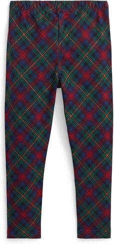 POLO RALPH LAUREN Girls' Plaid Stretch Jersey Leggings (Toddler/Little Kids) in Saudi Arabia