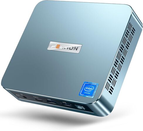 PELADN WI-6 Mini PC, 12th Gen - N100(up to 3.4GHz), 8GB DDR4 RAM 256GB M.2 PCIe SSD, Desktop Computer Support 4K Dual Display/USB3.2/WiFi 5/BT4.2 in Saudi Arabia