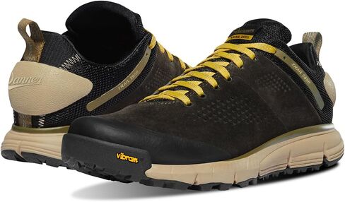 حذاء Danner Trail 2650 3 بوصات للمشي لمسافات طويلة مقاوم للماء للرجال - جزء علوي من الجلد والقماش المتين مع بطانة Gore-Tex قابلة للتنفس ونعل خارجي Vibram الجر، الكنغر البني/الطقس العاصف - 12 EE in Saudi Arabia