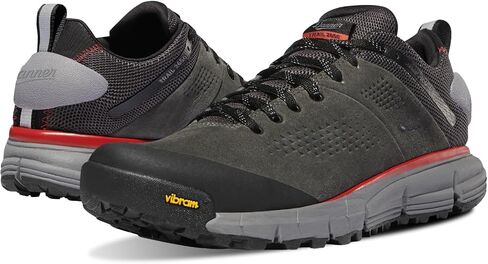حذاء Danner Trail 2650 3 بوصات للمشي لمسافات طويلة مقاوم للماء للرجال - جزء علوي من الجلد والقماش المتين مع بطانة Gore-Tex قابلة للتنفس ونعل خارجي Vibram الجر، الكنغر البني/الطقس العاصف - 12 EE in Saudi Arabia
