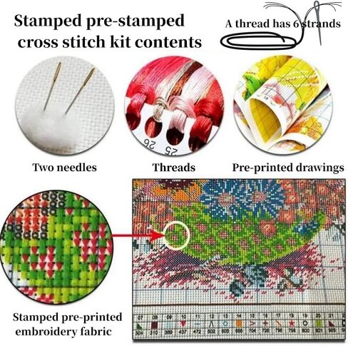 CaptainCrafts New Releases DIY Art Cross Stitch Kits Needlecrafts Patterns and Counted Embroidery Kit Christmas Stocking Santa Claus (E, Preprint Stamped 14CT, 21.3×30.3 Inch) in Saudi Arabia