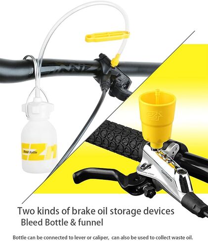 Brake Bleed Kit for Shimano, TEKTRO, TRP Hydraulic Disc Brakes, Mountain Brake Bleed Kit for MTB/Road Bike Brake Including High Performance Mineral Oil Brake Fluid (120ml) in Saudi Arabia