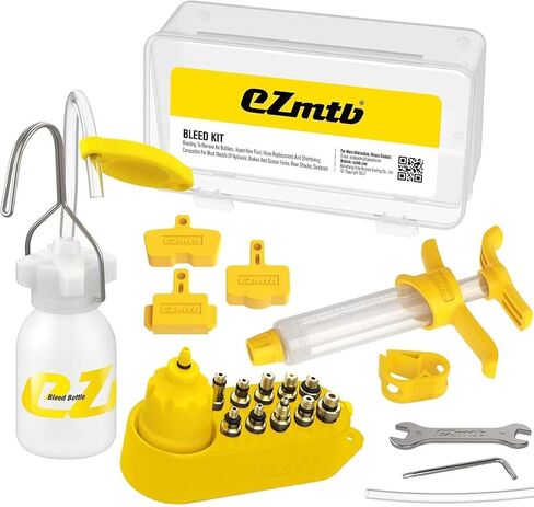Brake Bleed Kit for Shimano, TEKTRO, TRP Hydraulic Disc Brakes, Mountain Brake Bleed Kit for MTB/Road Bike Brake Including High Performance Mineral Oil Brake Fluid (120ml) in Saudi Arabia