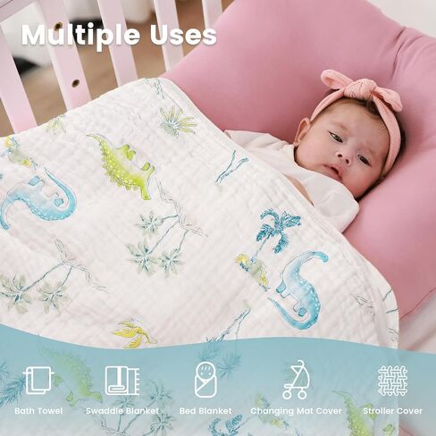 FUNUPUP Hooded Baby Towels 2 Pack Muslin Baby Bath Towels with Hood Baby Towels for Newborn, Infant, Toddler, Large 32x32 Inch Soft and Absorbent Baby Bath Essentials(Blue) in Saudi Arabia