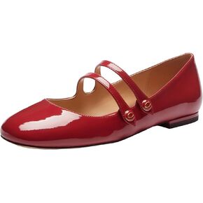 COACH Women's Winley Mary Jane Flat, Ruby, 10 in Kuwait