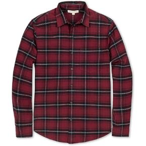 Hope & Henry Men's Brushed Cotton Flannel Button Down Shirt