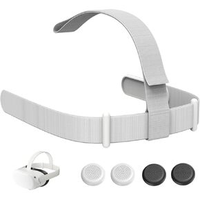 Head Strap for Oculus Quest 2 Headset,Original Replacement Meta Quest 2 Head Strap,with 4 Thumbstick Caps,Original Head Strap,Oculus Quest 2 Head Strap