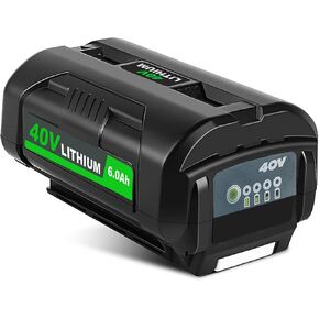 40V 6.0Ah Battery for Ryobi 40V Battery, 40-Volt Lithium Replacement Battery for Ryobi OP4040 OP4060A OP4015 OP4026A OP40201 OP4050A OP4015 OP40261 OP4030 OP40401 OP4060 40-Volt Cordless Power Tools