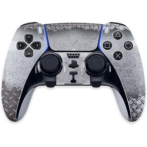 MightySkins Skin Compatible with PS5 DualSense Edge Controller - Ripped Metal | Protective, Durable, and Unique Vinyl Decal wrap Cover | Easy to Apply & Change Styles | Made in The USA