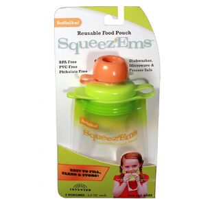 BooginHead Squeez'Ems Reusable Food Pouches (2 Pouches) in Kuwait