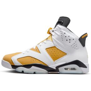Nike Men's Jordan 6 Yellow Ochre Size 8 White/Yellow Ochre-Black (CT8529-170)