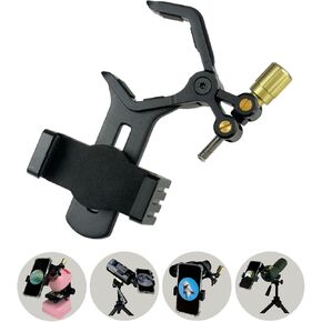 SpectrumOI Telescope Phone Adapter Mount for Telescope, Binocular, Spotting Scope, Microscope, Metal Holder Mount for Monocular, Fits 2.1" Eyepieces and Any Smartphone
