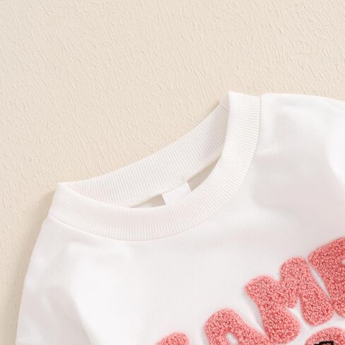 Muasaaluxi الوليد طفلة صبي كرة القدم الزي لعبة يوم التطريز رومبير Crewneck البلوز الخريف الشتاء الملابس in Saudi Arabia