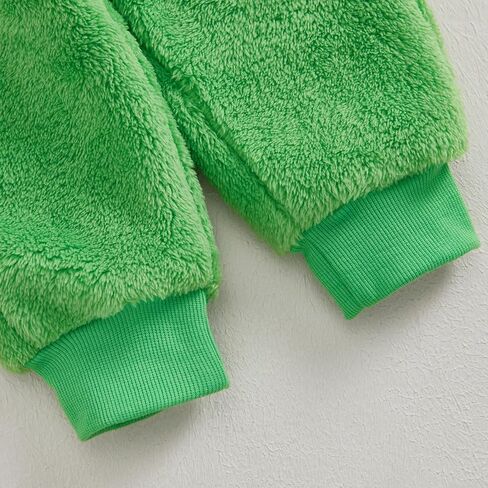 Lamuusaa Newborn Baby Boy Christmas Outfit The Baby Who Stole Christmas Romper Warm Plush Long Pants Xmas Hat Set 0-12M in Saudi Arabia