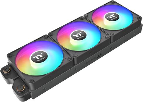 مروحة تبريد Thermaltake CT140 EX ARGB Sync للكمبيوتر الشخصي باللون الأبيض (عبوة من 3 مراوح)، اتصال مغناطيسي، مزامنة اللوحة الأم 5 فولت، 16.8 مليون لون، 9 مصابيح LED قابلة للتحكم، حافظة 140 مم/مروحة مبرد، CL-F191-PL14SW-A in Saudi Arabia
