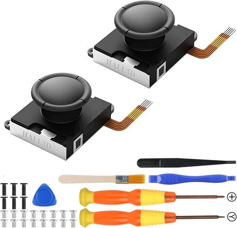 BRONAL Hall Effect Joystick, Joycon Joystick Replacement, No Drift, Replacement Joystick Analog Thumb for Switch JoyCon, Switch OLED & Switch Lite Right/Left Stick (2pcs with Repair Kit) in Saudi Arabia