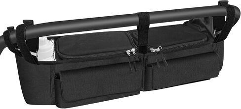 منظم عربة الأطفال المزدوج متوافق مع BOB Duallie، منظم عربة الأطفال المزدوج متوافق مع عربة الأطفال المزدوجة Baby Jogger City Mini GT2، وحدة تحكم الوالدين وحامل أكواب معزول وحقيبة تبريد in Kuwait