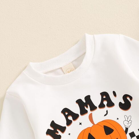 طفل الفتيان قطعتين الزي هالوين طويلة الأكمام اليقطين رسالة البلوز البلوز السراويل ملابس الخريف والشتاء in Kuwait