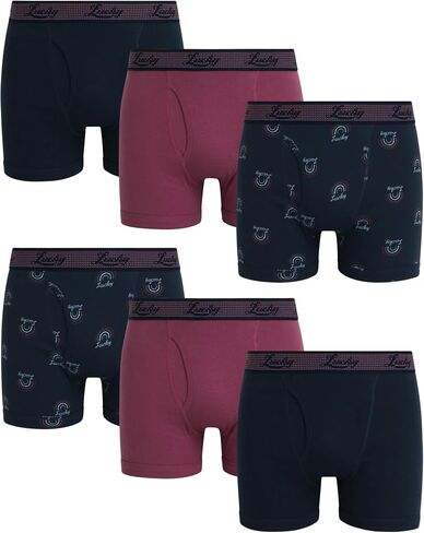 Lucky Brand Men's Underwear – Classic Boxer Briefs (6 Pack) in Saudi Arabia