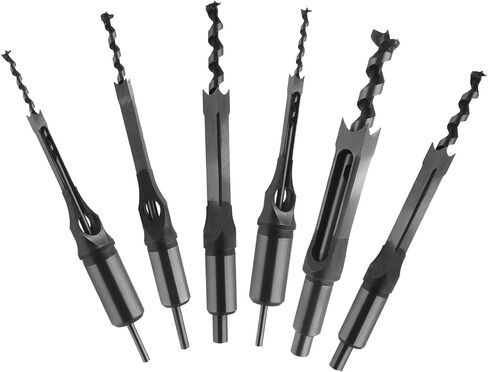 Square Hole Drill Bits Woodworking Square Drill Bits Set，SAFYY Wood Mortising Chisel Countersink Bits，Sharp Hardness Durable Steel Square Hole Drill Bits Set for Woodworking-18mm in Kuwait