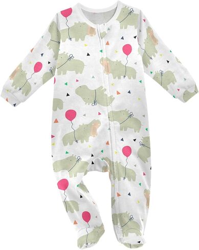 Dussdil Baby قطعة واحدة من ملابس القدم لحديثي الولادة، بيجامة قطنية للقدمين للنوم واللعب للأولاد والبنات in Saudi Arabia